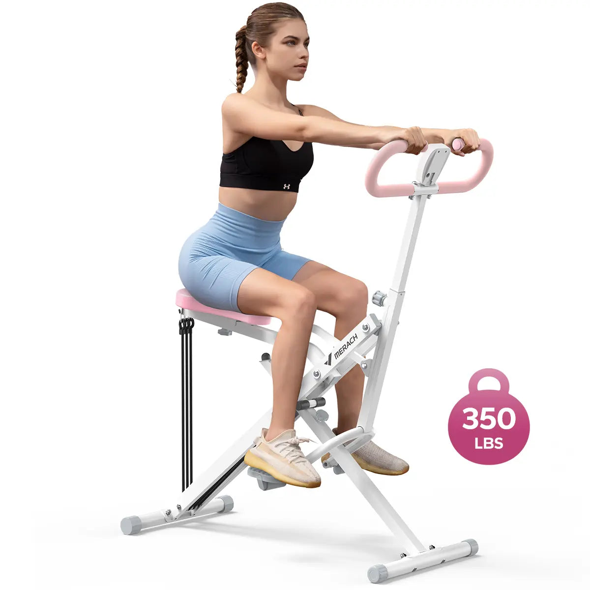 2-in-1 Squat Rowing Trainer | Adjustable Resistance Home Gym Machine