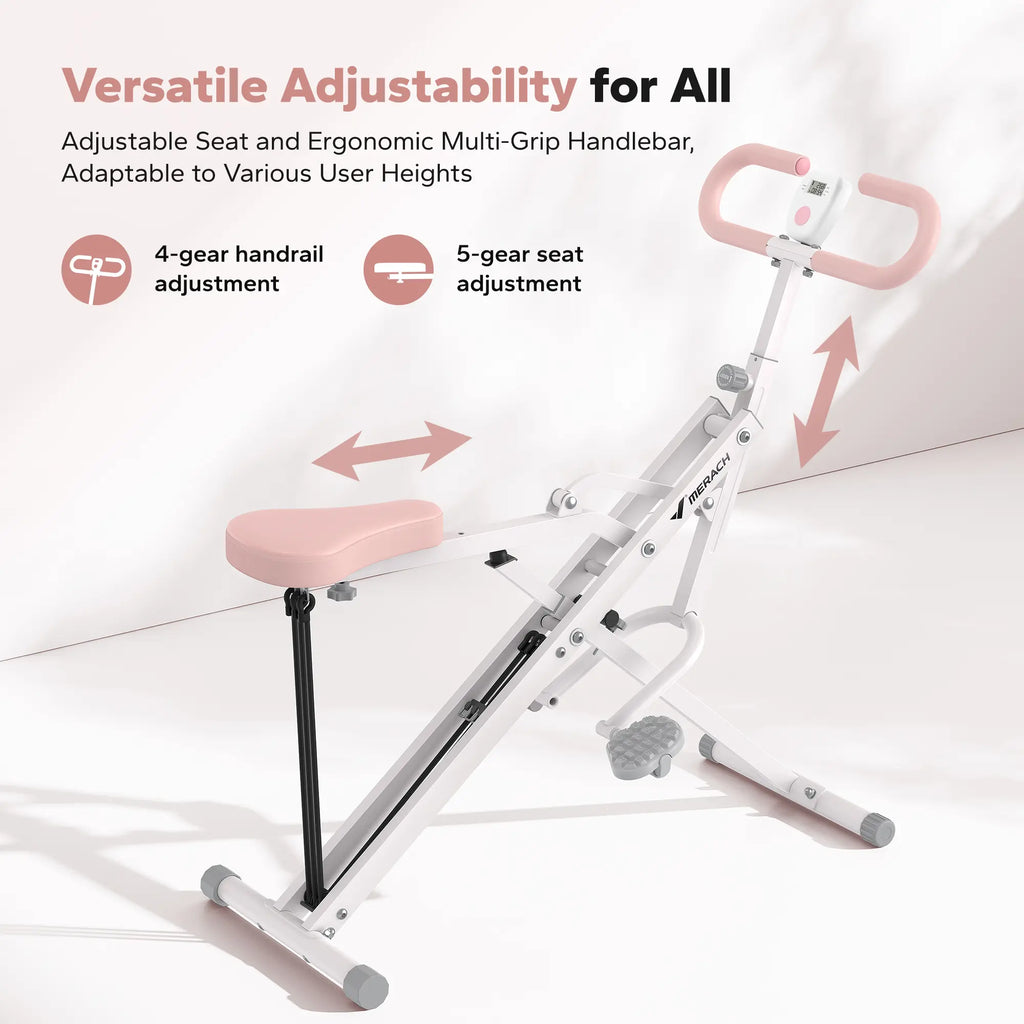 2-in-1 Squat Rowing Trainer | Adjustable Resistance Home Gym Machine