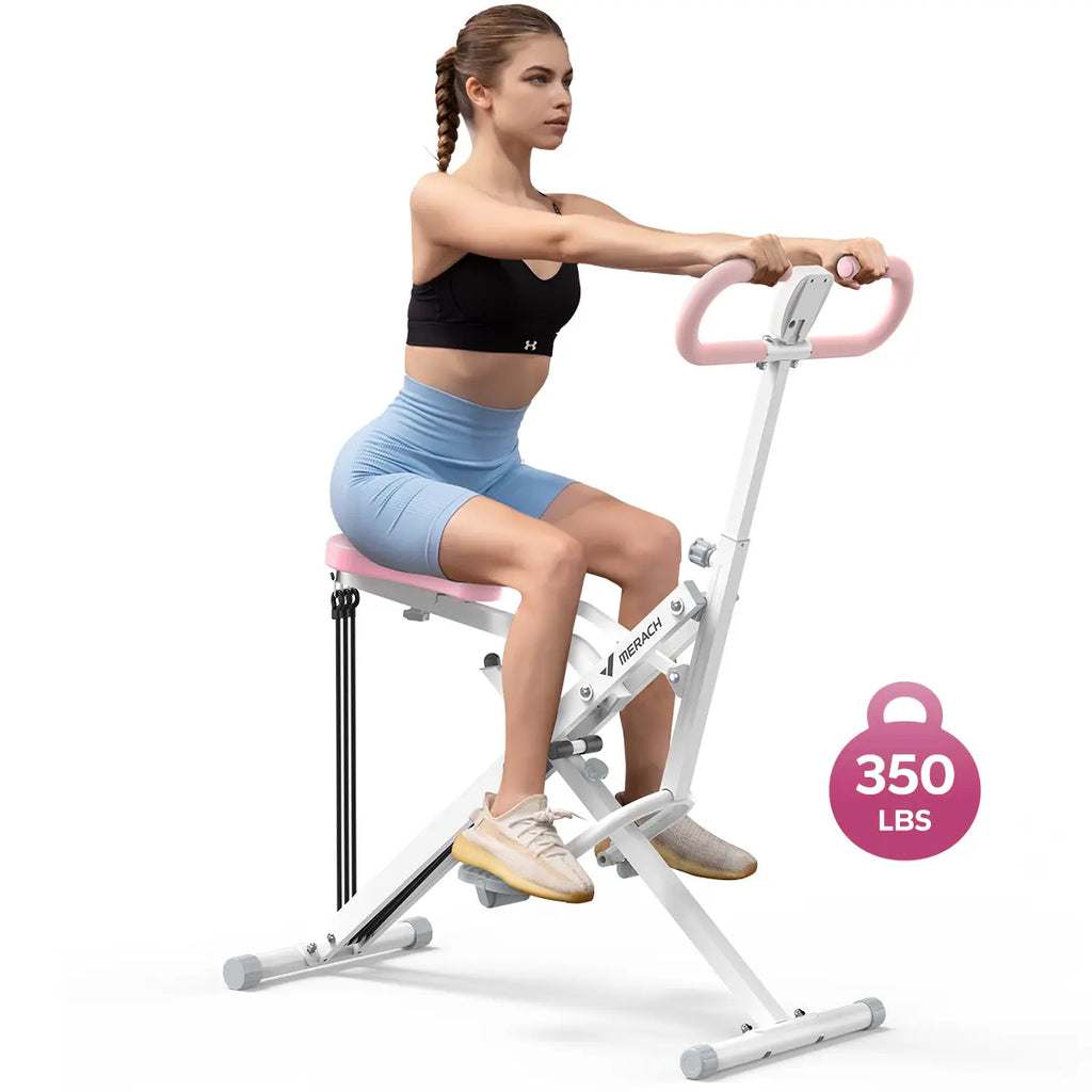 2-in-1 Squat Rowing Trainer | Adjustable Resistance Home Gym Machine